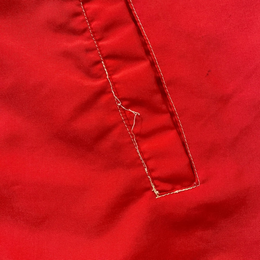 Cranbrook Vtg 50s 60s Hoodie Full Zip Windbreaker Jacket Red Nylon‎ Rockabilly - Picture 6 of 13
